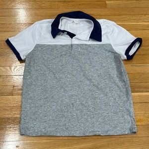 Boys Contrast Colorblock polo tee